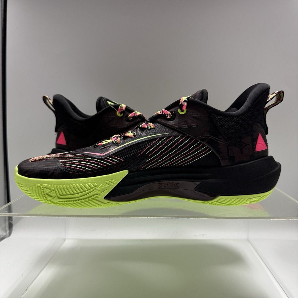 Brand New ANTA Kai 1 Speed Black Yellow 8125B1128S-8 Basketball Shoes Men's 13 - Picture 4 of 9